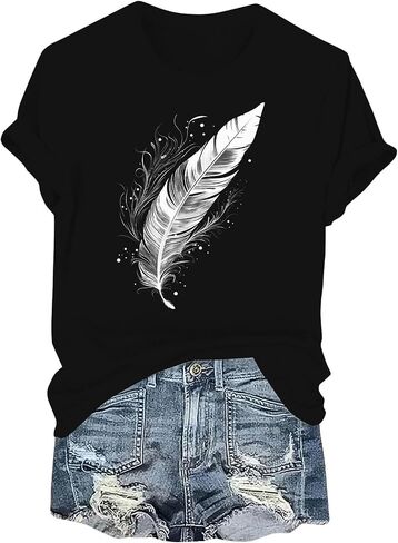 Women's Clothing Womens Clothes Graphic T Shirts Concert Outfits for Women Summer Country Tops Y2K Country in Saudi Arabia