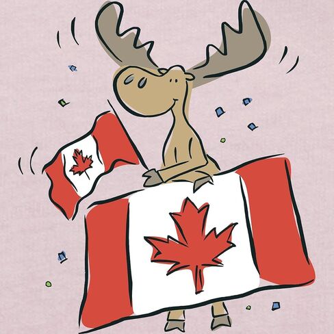 CafePress Canada Day Moose Toddler T Shirt Cute Toddler Graphic Tee, 100% Cotton in Saudi Arabia