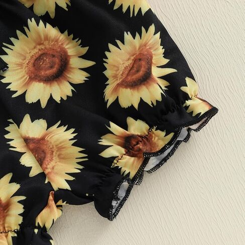 BemeyourBBs Baby Girl First Birthday Outfit 1st Flower Short Sleeve Romper Cute Shorts Set One Year Birthday Summer Clothes in Kuwait