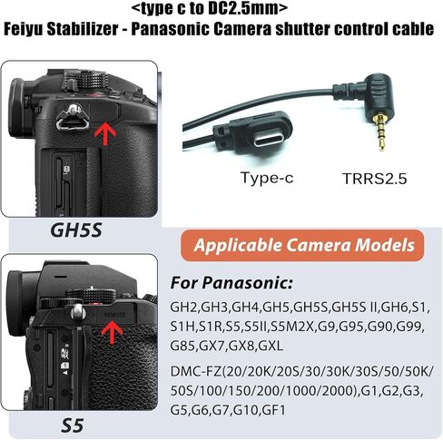 for sony camera Multi usb cable to Feiyu Stabilizer connects camera control data cable Shutter release cable for scorp/2/c/scorp min/scorp Mni-P a7m2/m3/m4 a7r5 r4 s2 s3 a6300 a6500(FY-Multi ) in Kuwait
