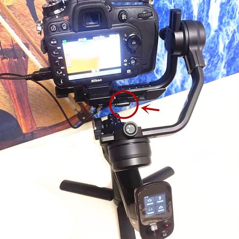 (Type c to mini USB) Feiyu Technology Stabilizer for Canon Camera Control Data Cable EOS 80d,60d,650d,800d,77d,5d2,5d3,6d,6d2 to feiyu scorp/c/mini/mini-p,scorp 2 (FY-Mini) in Saudi Arabia