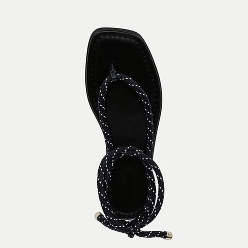 Rope Flat Sandals for Women Strappy Open Toe Thong Sandals Summer Slingback Slip On Slide Sandals with Adjustable Strap in Saudi Arabia
