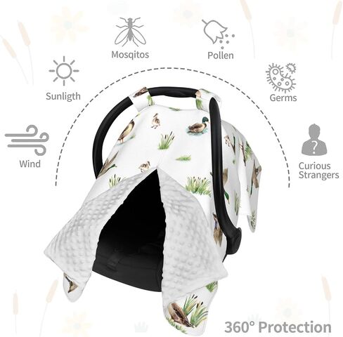 يغطي القوطية Carseat Baby ، وغطاء السيارات الشتوية القوطية للطفل ، وغطاء مقعد سيارة Minky Boy & Girl ، و Peekaboo افتتاح مقعد السيارة للمولود الجديد ، وغطاء التمريض متعدد الاستخدامات ، والقوطية ، in Kuwait