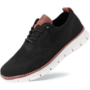 Breeze Men's Urban Ultra Mesh Mesh Dress Sneakers - أحذية المشي غير الرسمية للأعمال (Khaki ، 11) in Kuwait