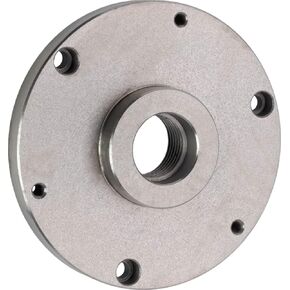 CME 6" 1 1/2"-8 Threaded Lathe Chuck Backing Plate, Fits Self-Centering (Scroll) Chucks