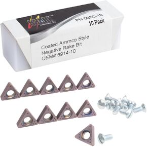 Shark 062C-6 Coated Ammco Negative Rake Bit, 6-Pack