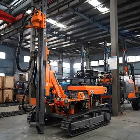 Efficient Crawler DTH Drilling Rig for Mining, Heavy Duty Rock Drilling Rig for Borehole Drilling Sites
