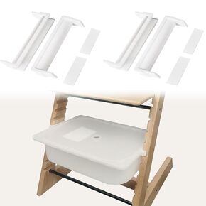 محولات Trofast متوافقة مع Stokke Tripp Trapp High Cairs و Trofast بلاستيك وشبكات صناديق تخزين ، وملحقات لكرسي Stokke Tripp Trapp High ، و 2 عبوات