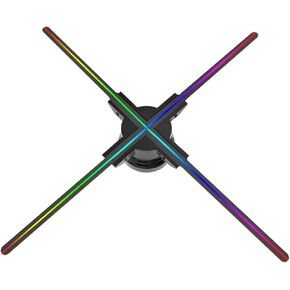 Naked Eye 3D Holographic Advertising Machine Led Light Rotating Aerial Imaging WiFi Control Fan Screen Holographic Projector