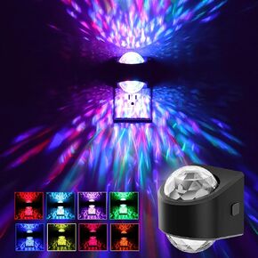 L Lohas LED Night Light Projector للأطفال ، وتوصيل في ضوء الليل مع مستشعر الضوء ، 9 لون تغيير RGB نجمة الإسقاط Galaxy Light