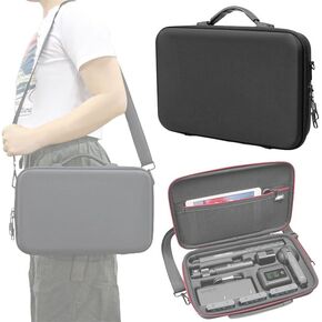 Storage Case for Insta360 X5/X4，Portable Suitcase with Shoulder Belt Lycra Lining and 900D Nylon Material Shock Impact Resistant Splash Proof and Long Lasting