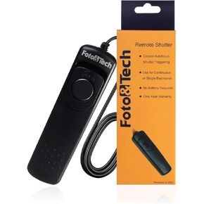 Foto&Tech Wired Remote Shutter Release RR-100 Replacement for GFX100 X-T30 X-T3 GFX 50S GFX50R X-H1 X-Pro2 X-T2 X-T1 X-T5 X-T20 X-T10 X-T100 X-E3 X-E2S X-E2 X-A5 X-A10 X100F X100T X70 X30 XF10