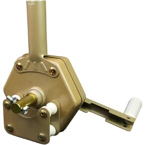 Hand-rolling Device, Greenhouse Film Lifting Tool, Shade Net Agricultural Side Film Winding Roller Blind For Beginnners DIY Use(Gold)