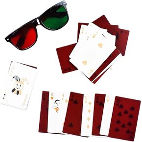 Red And Green Poker Anti-depressive Eyesight, Amblyopia Strabismus Trainer Training Tool For Beginnners DIY Use