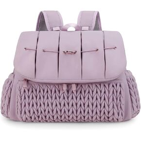 Convertible Diaper Bag Backpack Waterproof Nappy Changing Bag Travel Mummy Bag with Changing Pad & Shoulder Strap(Pink)