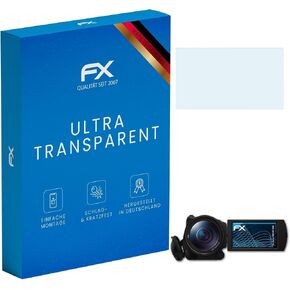 Screen Protection Film compatible with Sony FDR-AX100E Screen Protector, ultra-clear FX Protective Film (3X)