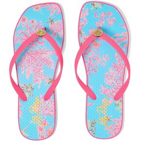 Lilly Pulitzer Women's Sandsational Square Toe F Sandal