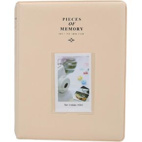 3in Photo Album, PVC Album 128 Photos Buckle Meticulous for Photography Lighting for Videographer Tools for Tools for Photography Accessories(Off-white)