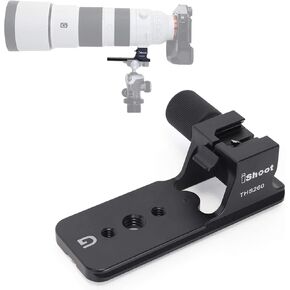 iShoot Arca Type Replacement Lens Foot for Sony FE 200-600mm f/5.6-6.3 G OSS Lens SEL200600G, CNC Aviation Aluminum Lens Tripod Mount Ring Replacement Base with Quick Release Plate for Tripod Head