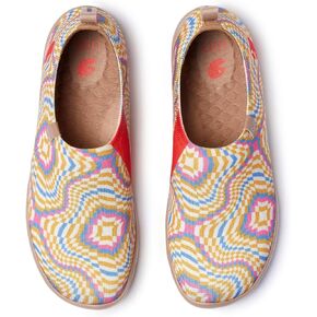 UIN Women's Art Travel Shoes Toledo Ⅰ Knit Slip On Comfort Sneaker Art Series