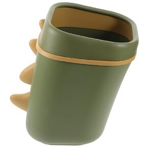 Garneck Small Garbage Can Dinosaur Theme Easy to Clean Wear-Resistant Home Office Study Bin