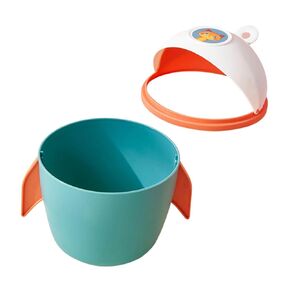 Compact Desk Trash Can Small Waste Basket Pp Material Fruit Isolation Lid Multi-use Storage Random