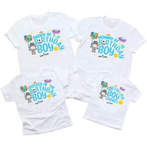 Astronaut Birthday Boy/Girl Family Matching Shirt, Birthday Matching Outfits, Baby Astroneer Tee, Gift for Your Child