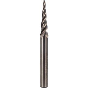 Whiteside 1/16" Ball Nose CNC Router Bit, 1/32" R, 7/8" CL, 1/4" SH, Four Flute