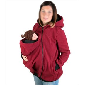 001,XXL, Baby Carrier Hoodie Jacket Soft and Comfortable 3 in 1 Kangaroo Coat Women with Zipper Pregnant Top Baby Wearing Baby Holder Spring and