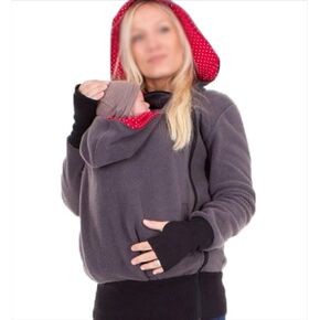 003,XXL, Baby Carrier Hoodie Jacket Soft and Comfortable 3 in 1 Kangaroo Coat Women with Zipper Pregnant Top Baby Wearing Baby Holder Spring and
