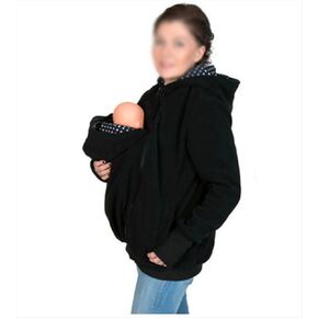 006,S, Baby Carrier Hoodie Jacket Soft and Comfortable 3 in 1 Kangaroo Coat Women with Zipper Pregnant Top Baby Wearing Baby Holder Spring and