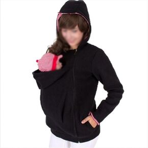 007,XXL, Baby Carrier Hoodie Jacket Soft and Comfortable 3 in 1 Kangaroo Coat Women with Zipper Pregnant Top Baby Wearing Baby Holder Spring and