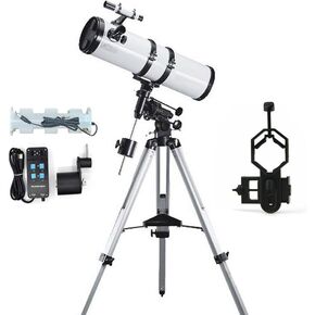 750x 150mm Mirror Newton Telescope high Power Equatorial deep Space Observation with Tripod and Motor