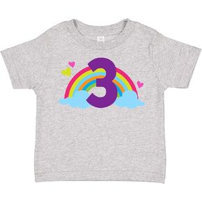 inktastic 3rd Birthday Rainbow Number 3 Toddler T-Shirt