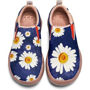 Women's Painted Loafers Slip-On Walking Travel Shoes Ladies Floral Art Sneakers