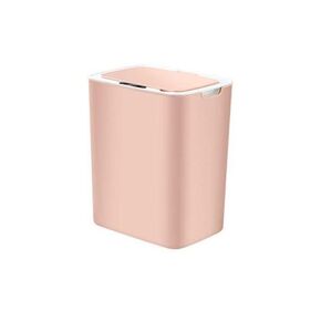 14L Smart Induction Trash Can, Electric Household Trash Bin with USB Charging, Silent and Automatic Opening for Kitchen, Bedroom, Bathroom(Pink) in Kuwait