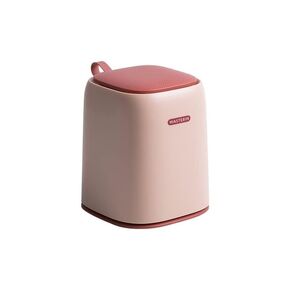 Mini Press-Type Trash Can with Lid, 4L Compact Desktop Trash Bin for Office, Kitchen, Living Room, Home, and Car - Small Storage Bin(Gold)