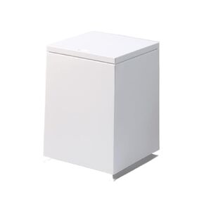 10L Large-Capacity Square Trash Can with Snap Lid, Household Plastic Waste Paper Basket for Office, Bedroom, Kitchen, Indoor Use(Black)