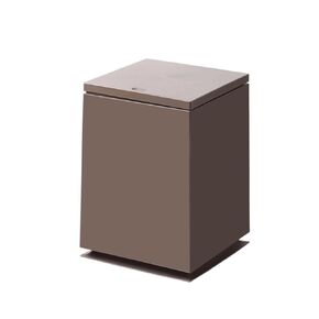Large Capacity Garbage Recycling Bin for Home, Office, Bedroom – Square Indoor Trash Can with Snap Lid, 10L, Plastic(White)