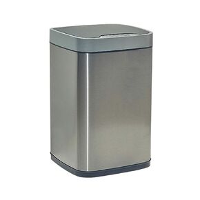 Stainless Steel Automatic Trash Can with Lid, Smart Induction Trash Can, 12L Capacity, Fingerprint-Proof for Kitchen, Bedroom & Living Room - Blue(Grey,9L)