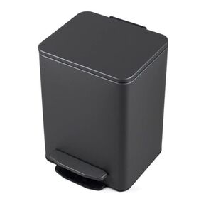 15L/21L Stainless Steel Foot-Operated Trash Can for Kitchen, Restaurant, Bathroom, Quiet Pedal Design, Odor Absorption, Silver/Black(Silver)