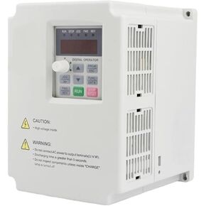 Spindle 220V/380V Inverter VFD-2.2kw Frequency Conversion Drive 0-1000Hz Three-Phase Output 10A Current For Spindle Speed Control Tools(2.2kw 220V)