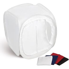 Godox 24x24 inch Foldable Photo Studio Shooting Tent Light Cube Diffusion Softbox Kit with 4 Colors Backdrops for Photography