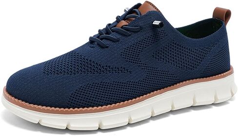 Breeze Men's Urban Ultra Mesh Mesh Dress Sneakers - أحذية المشي غير الرسمية للأعمال (Khaki ، 11) in Kuwait