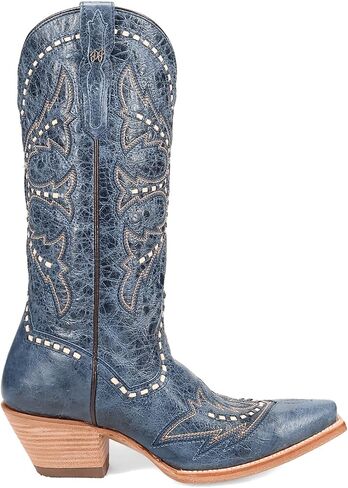 Dan Post Boots Womens Mesa مطرزة ، قم بتسحب أخمص القدمين على أحذية غير رسمية منتصف العجل منخفض الكعب 1-2 in Kuwait