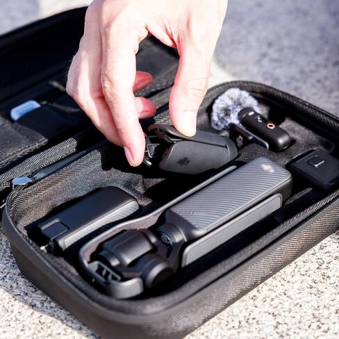 حالة حمل JJC Compact لـ DJI Osmo Pocket 3 ، الحافظة المحمولة EVA Hard Shell Pocket 3 مع حزام الكتف ، حقيبة وقائية مقاومة للماء لإكسسوارات الجيب 3 ، السفر وحمل يوميًا in Saudi Arabia