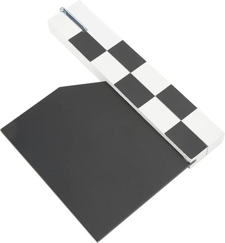 Zunate Movie Directors Clapboard, Professional Density Board Film Movie Clapper Board Support Writting, with Magnetic, Easy to Hold, Film Clap Board Slate Cut Action Scene Clapper (Black) in Saudi Arabia