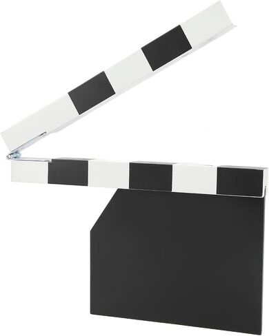 Zunate Movie Directors Clapboard, Professional Density Board Film Movie Clapper Board Support Writting, with Magnetic, Easy to Hold, Film Clap Board Slate Cut Action Scene Clapper (Black) in Saudi Arabia