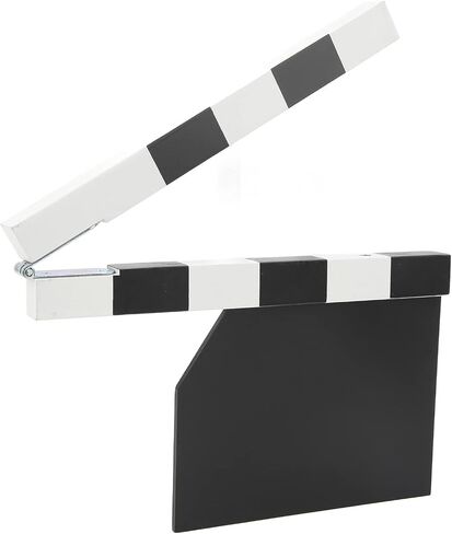 Zunate Movie Directors Clapboard, Professional Density Board Film Movie Clapper Board Support Writting, with Magnetic, Easy to Hold, Film Clap Board Slate Cut Action Scene Clapper (Black) in Saudi Arabia