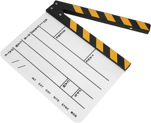 30 × 25 سم ميني أكريليك كلابر لوحة ، مخرج مشهد تحرير فيلم التحرير مع القلم السبورة لتصوير propsadvertisinghome decorationcosplaybackground (الأصفر شريط in Kuwait